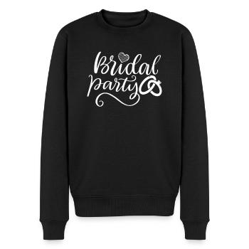 Heiraten Heirat Hochzeit Freund Freundin Ehe Liebe - Männer Premium Bio Pullover - Schwarz - Vorne - Nico (187cm)