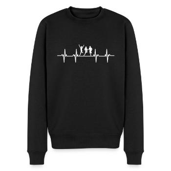 Rennen Läufer Läuferin Renner Rennerin Joggen - Männer Premium Bio Pullover - Schwarz - Vorne - Nico (187cm)