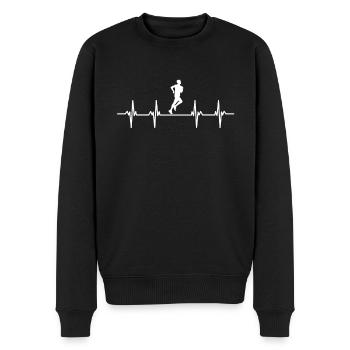 Rennen Läufer Läuferin Renner Rennerin Joggen - Männer Premium Bio Pullover - Schwarz - Vorne - Nico (187cm)