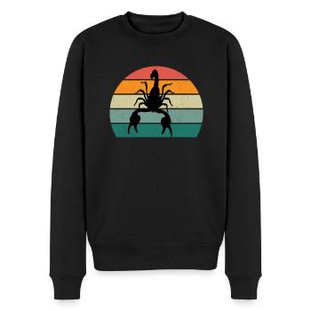 Skorpione Skorpionstachel Stachel Wüste Skorpion - Männer Premium Bio Pullover - Schwarz - Vorne - Nico (187cm)