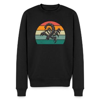Skorpione Skorpionstachel Stachel Wüste Skorpion - Männer Premium Bio Pullover - Schwarz - Vorne - Nico (187cm)