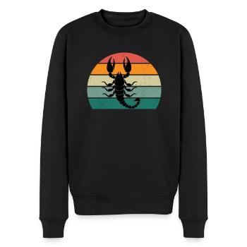 Skorpione Skorpionstachel Stachel Wüste Skorpion - Männer Premium Bio Pullover - Schwarz - Vorne - Nico (187cm)