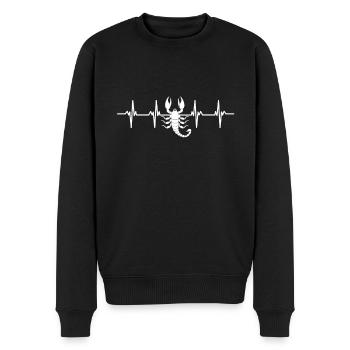 Skorpione Skorpionstachel Stachel Wüste Skorpion - Männer Premium Bio Pullover - Schwarz - Vorne - Nico (187cm)