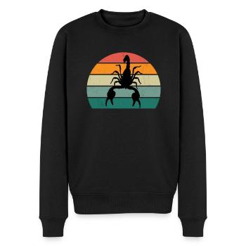 Skorpione Skorpionstachel Stachel Wüste Skorpion - Männer Premium Bio Pullover - Schwarz - Vorne - Nico (187cm)