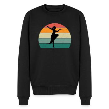 danseur danse mouvement mouvement mouvement couple - Pull Premium bio Homme - noir - Devant - Nico (187cm)