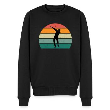 danseur danse mouvement mouvement mouvement couple - Pull Premium bio Homme - noir - Devant - Nico (187cm)