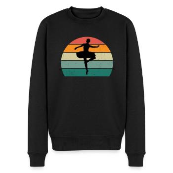 danseur danse mouvement mouvement mouvement couple - Pull Premium bio Homme - noir - Devant - Nico (187cm)