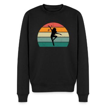 danseur danse mouvement mouvement mouvement couple - Pull Premium bio Homme - noir - Devant - Nico (187cm)
