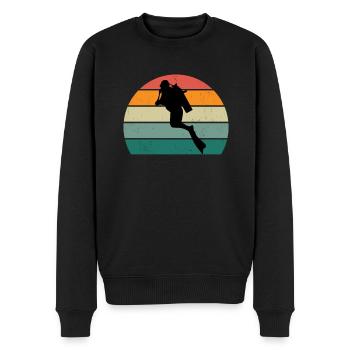 plongeur plongeur plongée plongée oxygène plongée - Pull Premium bio Homme - noir - Devant - Nico (187cm)