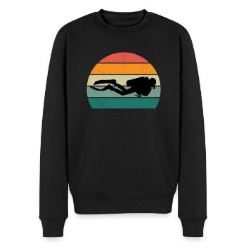 plongeur plongeur plongée plongée oxygène plongée - Pull Premium bio Homme - noir - Devant - Nico (187cm)