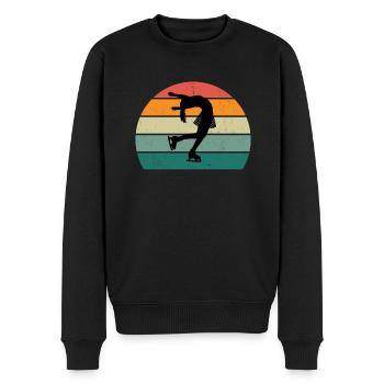neige froide glace bonhomme de neige boule de neige hiver - Pull Premium bio Homme - noir - Devant - Nico (187cm)