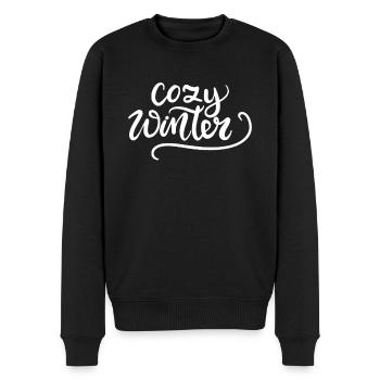 cold cold snow ice snowman snowball winter - Men's Premium Organic Jumper - black - Front - Nico (187cm)