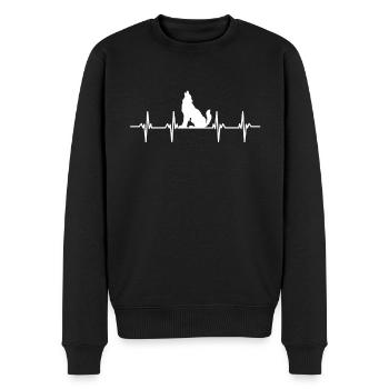 Wolves Wolf pack dog dogs territory pack wolf - Men's Premium Organic Jumper - black - Front - Nico (187cm)