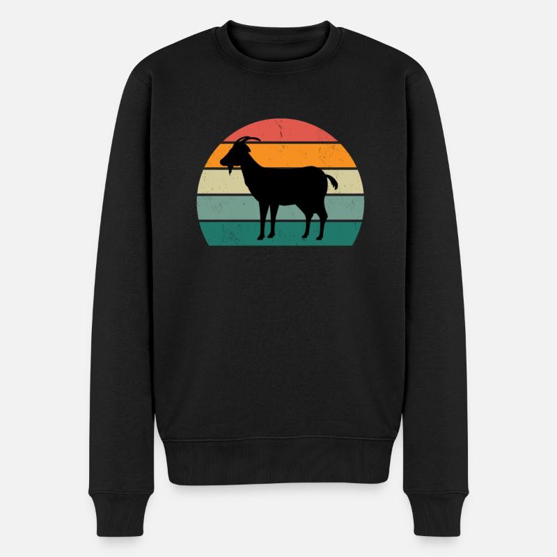 chevreau chevreau gémit chèvre - Pull Premium bio Homme - noir