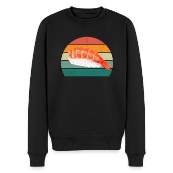 maki sushi essen roher fisch japan japanisch sushi - Männer Premium Bio Pullover - Schwarz - Vorne - Nico (187cm)