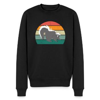 Skunks stink mammals defend skunk - Men's Premium Organic Jumper - black - Front - Nico (187cm)