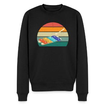 xylofon xylofon spieler musik spielerin xylofonist - Männer Premium Bio Pullover - Schwarz - Vorne - Nico (187cm)