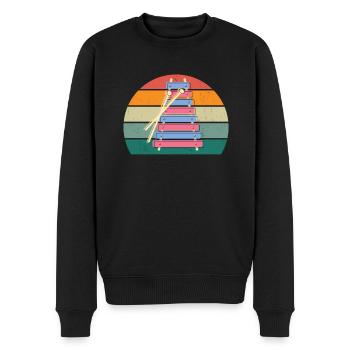 xylofon xylofon spieler musik spielerin xylofonist - Männer Premium Bio Pullover - Schwarz - Vorne - Nico (187cm)