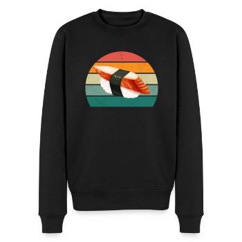 maki sushi essen roher fisch japan japanisch sushi - Männer Premium Bio Pullover - Schwarz - Vorne - Nico (187cm)