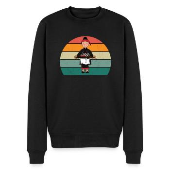 maki sushi essen roher fisch japan japanisch sushi - Männer Premium Bio Pullover - Schwarz - Vorne - Nico (187cm)