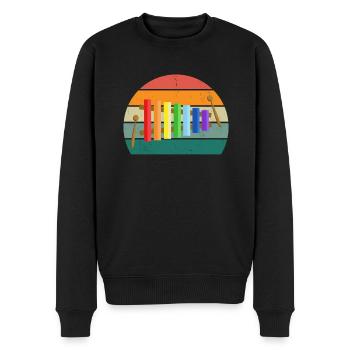 xylofon xylofon spieler musik spielerin xylofonist - Männer Premium Bio Pullover - Schwarz - Vorne - Nico (187cm)