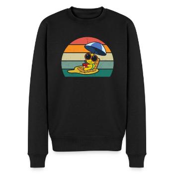 Reisen Reisende Reisender Urlaub Urlauberin Ferien - Männer Premium Bio Pullover - Schwarz - Vorne - Nico (187cm)