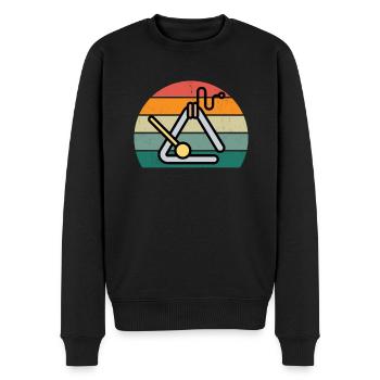 Triangle Player Triangle Player Sound Triangle - Men's Premium Organic Jumper - black - Front - Nico (187cm)