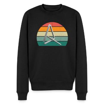 Triangle Player Triangle Player Sound Triangle - Men's Premium Organic Jumper - black - Front - Nico (187cm)