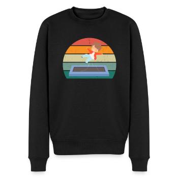 Trampoline jumper Trampoline jumper Trampoline - Men's Premium Organic Jumper - black - Front - Nico (187cm)