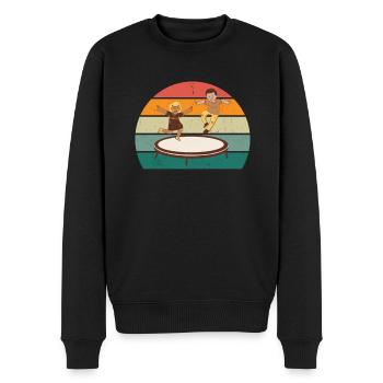 Trampoline jumper Trampoline jumper Trampoline - Men's Premium Organic Jumper - black - Front - Nico (187cm)