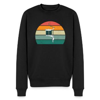 tatoo tattoo tattoowierer tattowierer körperkunst - Männer Premium Bio Pullover - Schwarz - Vorne - Nico (187cm)