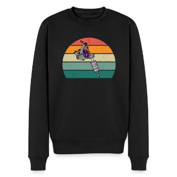 tatoo tattoo tattoowierer tattowierer körperkunst - Männer Premium Bio Pullover - Schwarz - Vorne - Nico (187cm)
