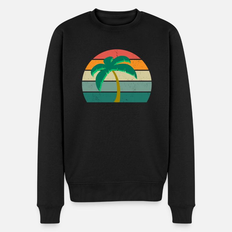 Vacances de sable vacances de vacancier - Pull Premium bio Homme - noir