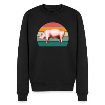 porcs porcs verrat porcherie porc - Pull Premium bio Homme - noir - Devant - Nico (187cm)