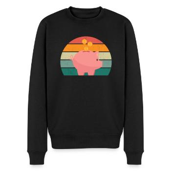 porcs porcs verrat porcherie porc - Pull Premium bio Homme - noir - Devant - Nico (187cm)