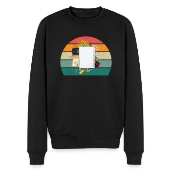 Schools, teachers teachers pupils, pupils class - Men's Premium Organic Jumper - black - Front - Nico (187cm)