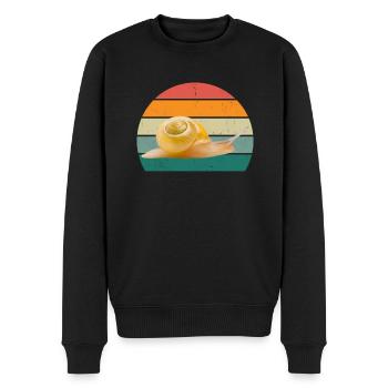 Schnecke Insekten Schneckenhaus Nacktschnecke - Männer Premium Bio Pullover - Schwarz - Vorne - Nico (187cm)