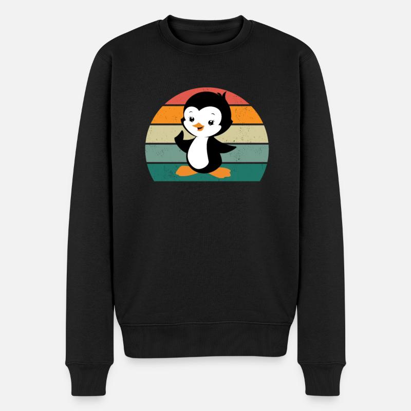 Pingouin Pôle Sud Antarctique Empereur Manchot Gentoo Pingouin - Pull Premium bio Homme - noir