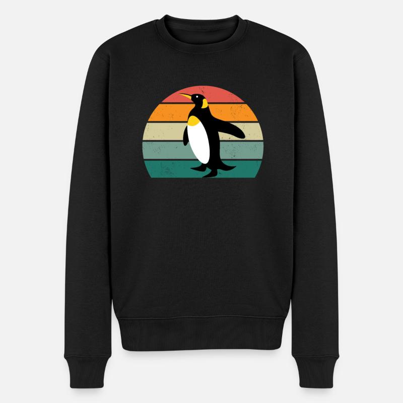 Pingouin Pôle Sud Antarctique Empereur Manchot Gentoo Pingouin - Pull Premium bio Homme - noir