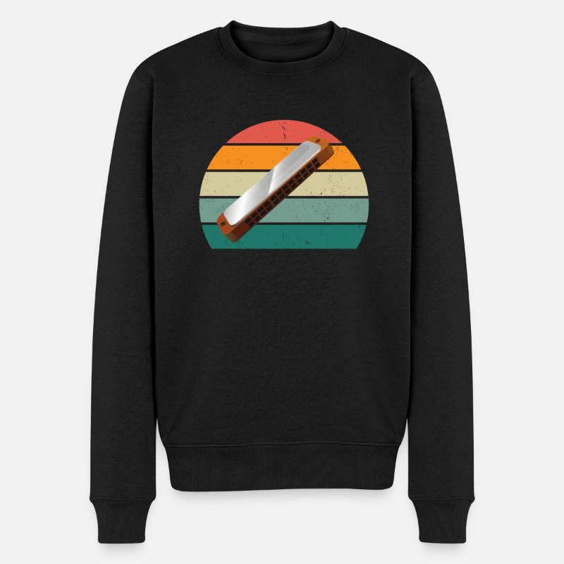 Harmonica Harmonica player Harmonicas - Men's Premium Organic Jumper - black