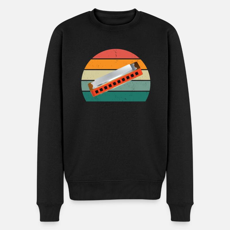 Harmonica Harmonica player Harmonicas - Men's Premium Organic Jumper - black