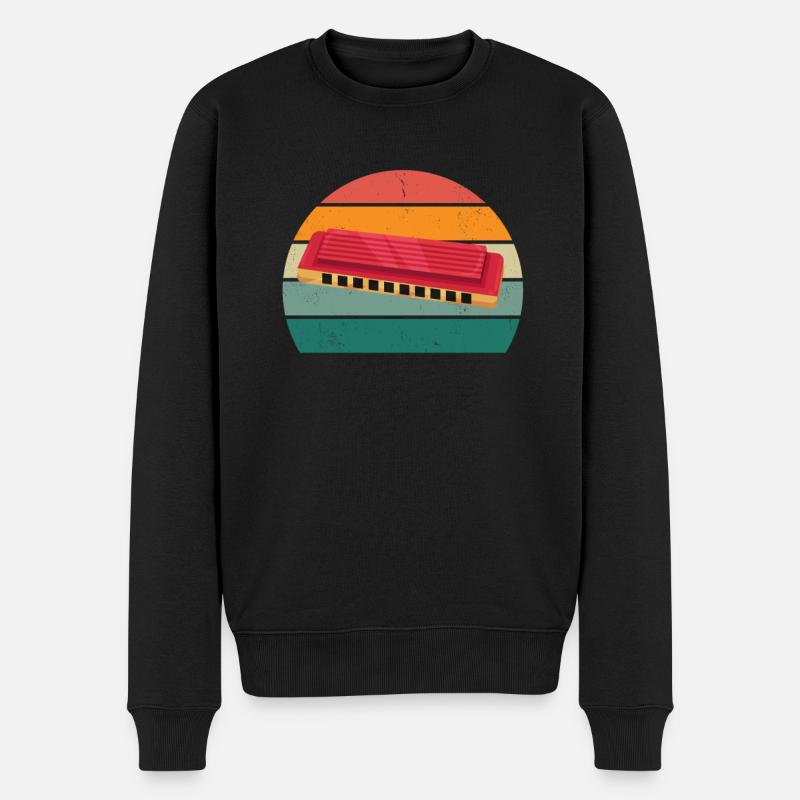 Harmonica Harmonica player Harmonicas - Men's Premium Organic Jumper - black