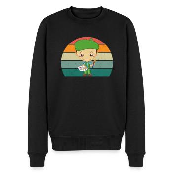 Peintre Peintre Dessin Dessinatrice Dessinatrice Couleur - Pull Premium bio Homme - noir - Devant - Nico (187cm)