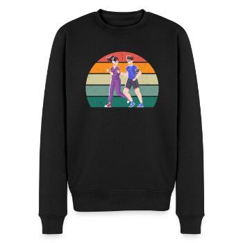 Race Runner Runner Renner Renner Jogging - Men's Premium Organic Jumper - black - Front - Nico (187cm)