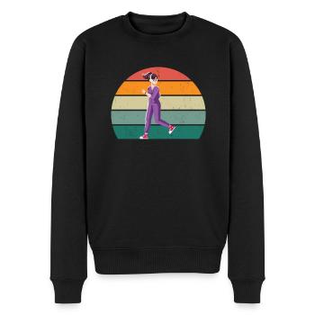 Race Runner Runner Renner Renner Jogging - Men's Premium Organic Jumper - black - Front - Nico (187cm)