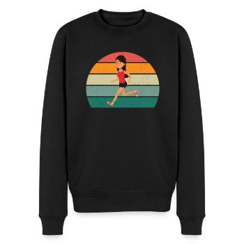 Race Runner Runner Renner Renner Jogging - Men's Premium Organic Jumper - black - Front - Nico (187cm)