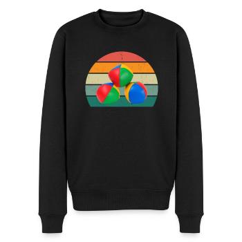 Jongleur Jongleur Boules Cône Plaque Jonglerie - Pull Premium bio Homme - noir - Devant - Nico (187cm)