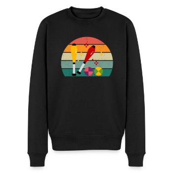 Jongleur Jongleur Boules Cône Plaque Jonglerie - Pull Premium bio Homme - noir - Devant - Nico (187cm)
