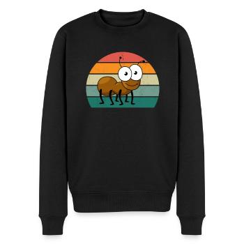 Insect crawling flies wings ants insects - Men's Premium Organic Jumper - black - Front - Nico (187cm)