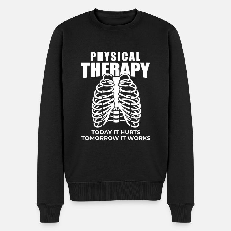 Physio Therapie - Männer Premium Bio Pullover - Schwarz
